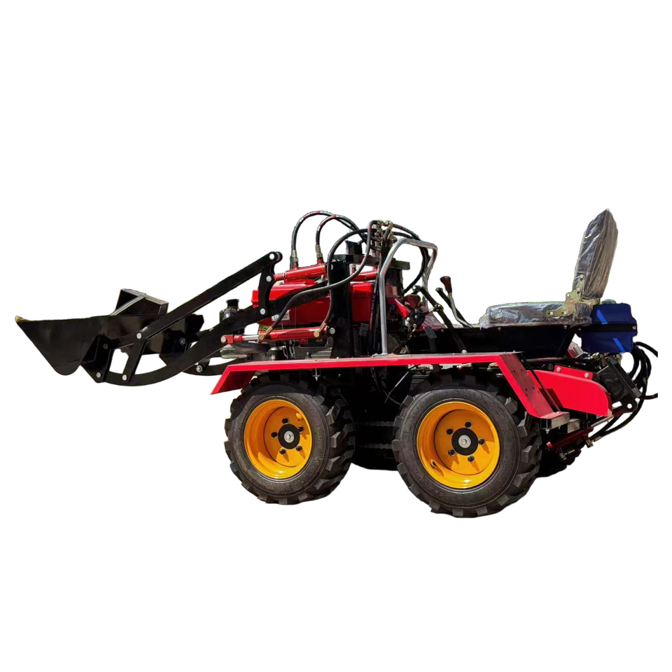 Single-cylinder four-wheeled agricultural machinery
