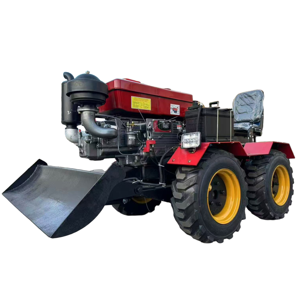 Single-cylinder four-wheeled agricultural machinery